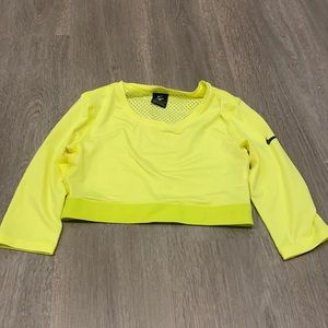 Cropped workout top